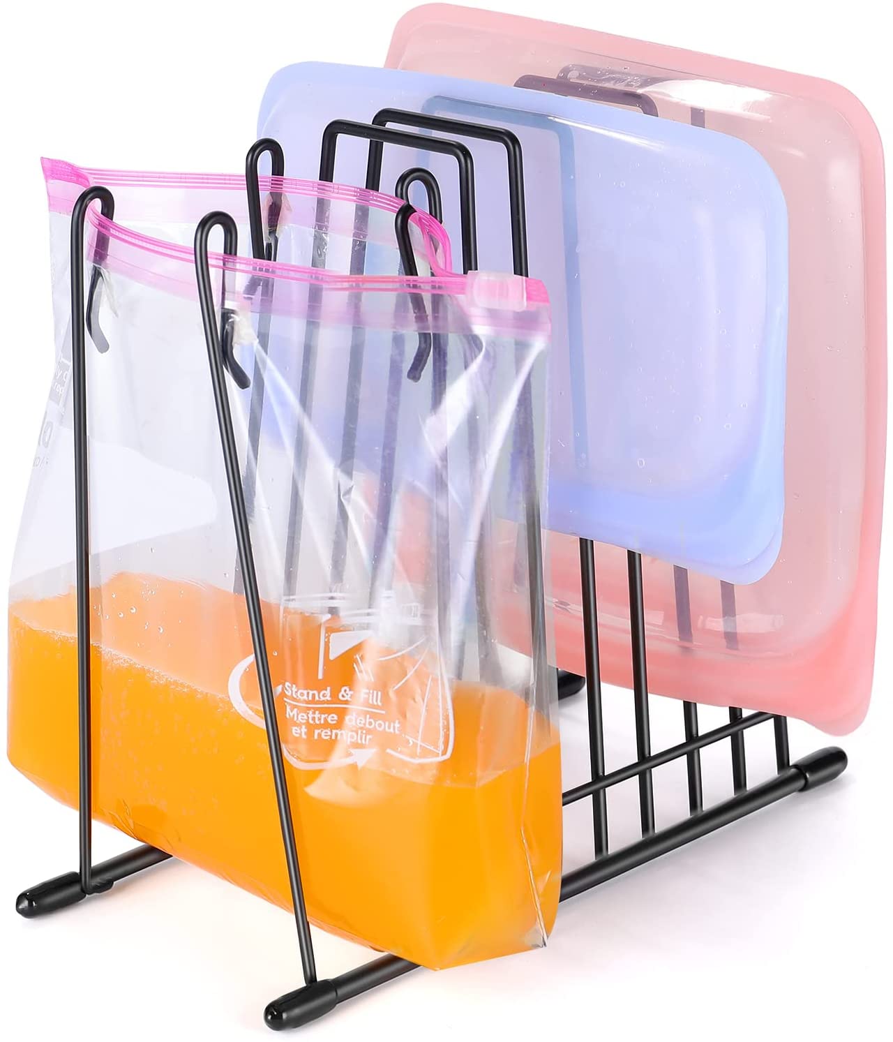 IDEATECH Reusable Storage Bags Rack, Drying Rack for Storage Bags,  Stainless for