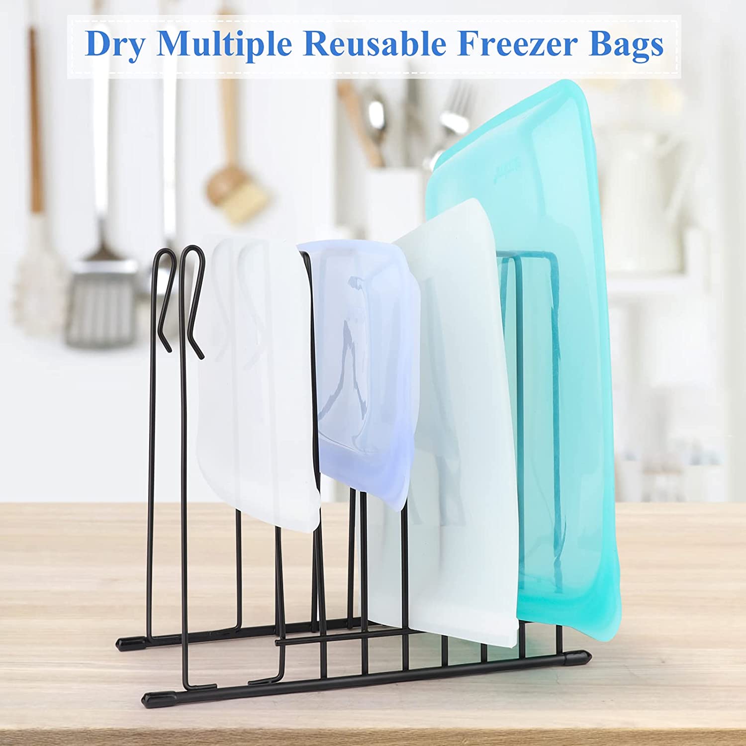 Filling Freezer Bag Stand Ziplock Bag Holder Acrylic For Home